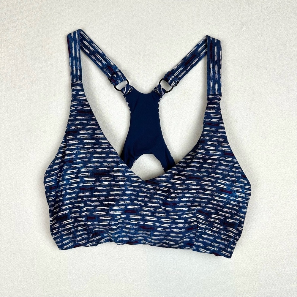Title Nine Streamline Bikini Top Shibori Mini Razorback Tank Athleisure Swim
